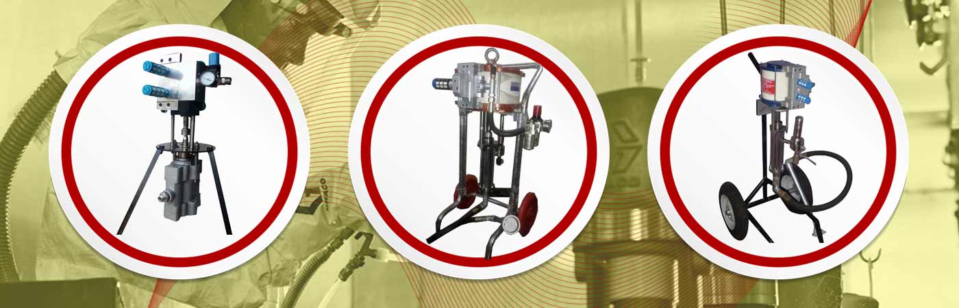 Plural Component Sprayer, Airless Dispensing Equipments / Machines / Systems, Heavy Duty Airless Dispensing Machines, Heavy Duty / Medium Duty / Low Duty Airless Spray Painting Equipments, Airless Paint Sprayer Machines, Airless Painting Equipments / Machines